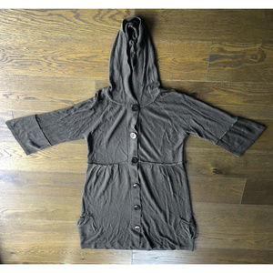 Long Libian Women's Cardigan Hoodie Sweater sz XL